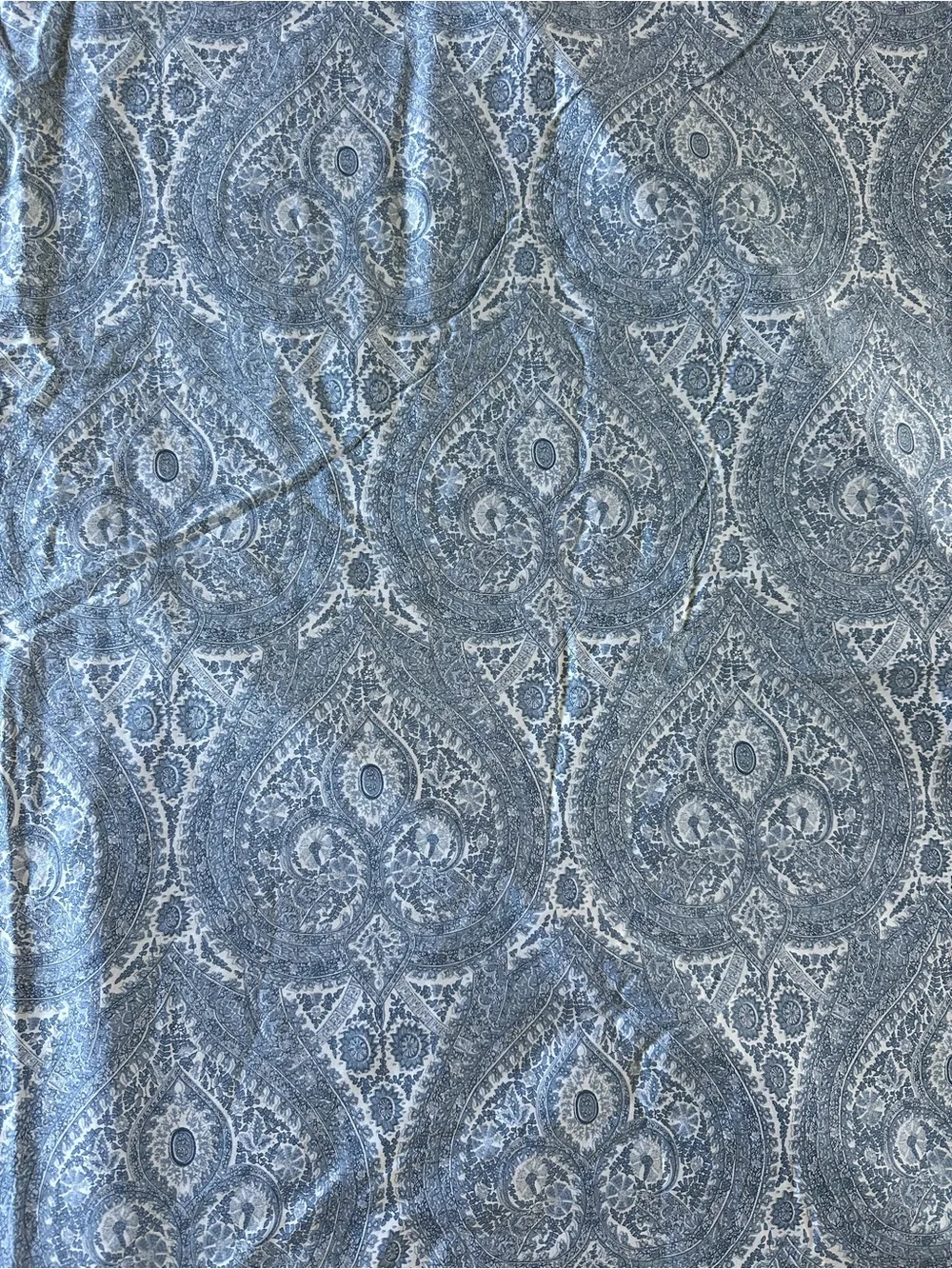 RESTORATION HARDWARE Italian Cypress Paisley Duvet Cover 100% Cotton Queen Italy